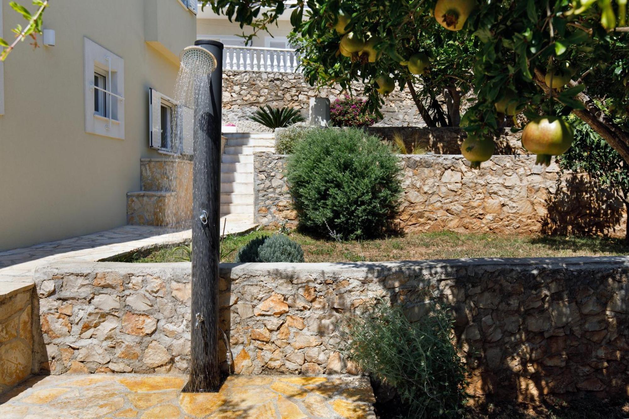 Villa Anadea With Hot Tub Overlooking Sea Trogir Exterior foto